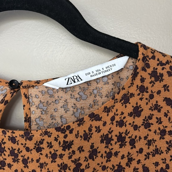 Zara Bohemian Floral Shirt, Size S. - Picture 3 of 7